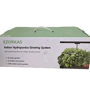 EZORKAS Indoor Hydroponics Growing System IGS-20 12 Pod LED Garden NOB 🌿💡